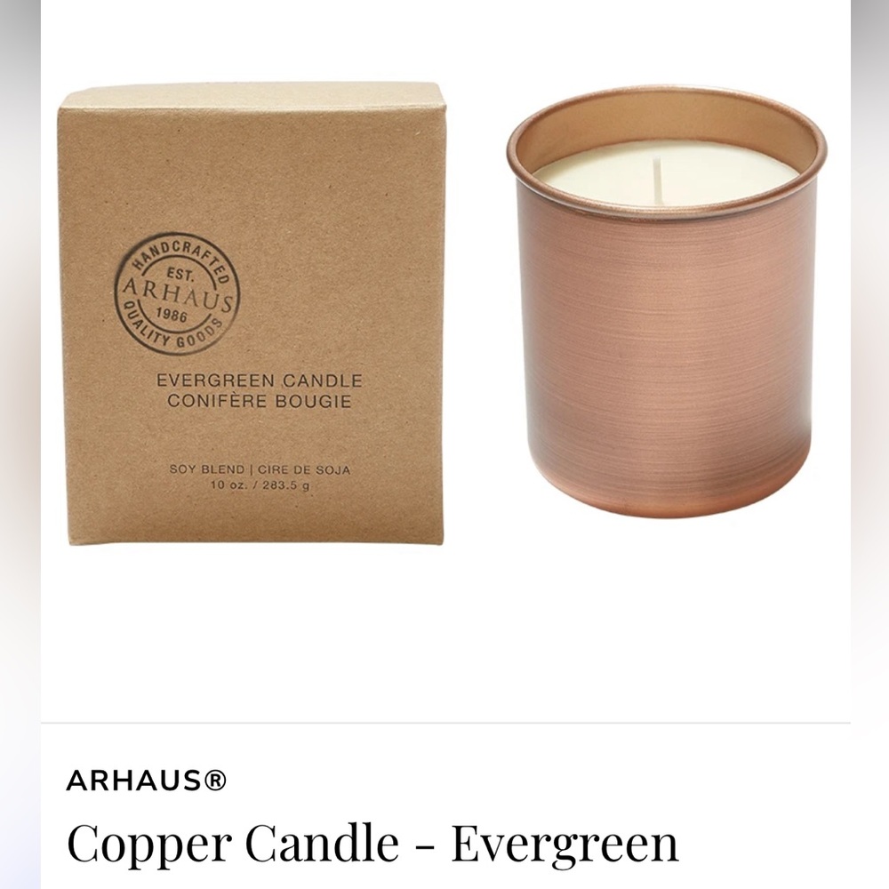 New in Box - Arhaus Handcrafted Evergreen Candle 10oz